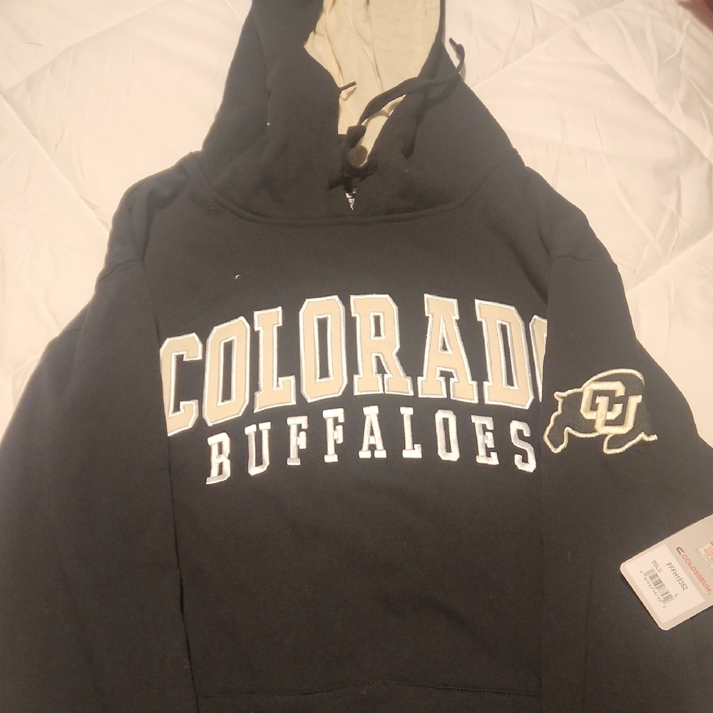 Colosseum Black and Gold Colorado Buffaloes Hoodie